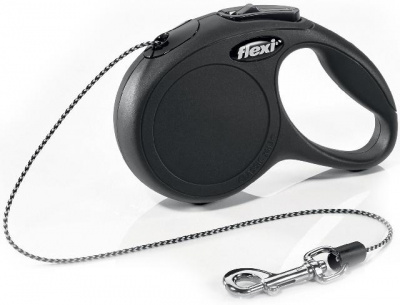 Рулетка Flexi New Classic Cat XS (до 8 кг) 3 м трос, черная