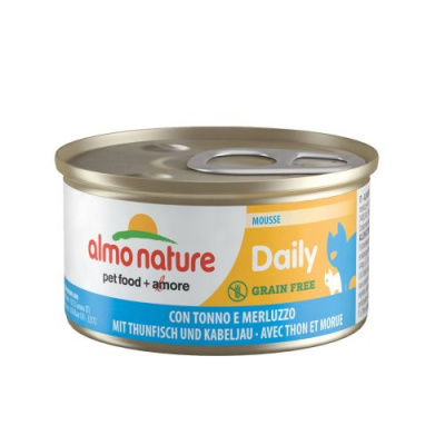 Almo Nature Daily Menu, 85 г, тунец, треска