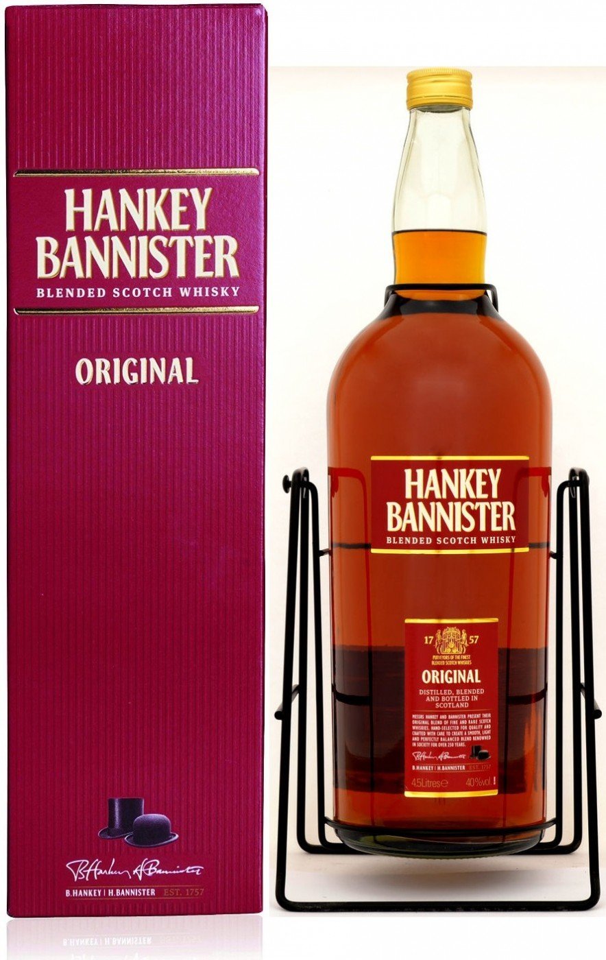 Виски Hankey Bannister Original 4.5л 40% В подарочной коробке с подставкой в наборе - купить в Украине...