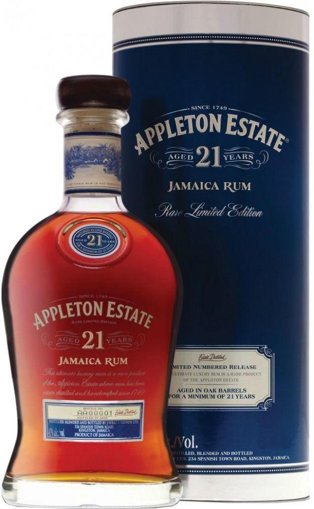 Ром Appleton Estate 21 Y.O. 0.7л 43% В тубусе - купить в Украине...