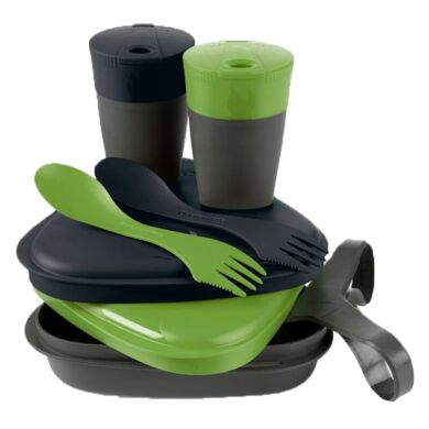 Набір посуду LIGHT MY FIRE Pack'n Eat Kit 8 предметів зелений/чорний