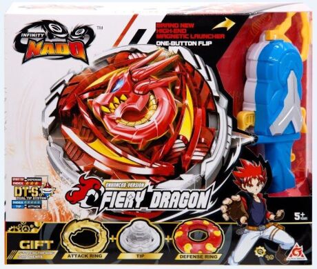 Волчок Auldey Infinity Nado V серия Advanced Fiery Dragon Огненный Дракон