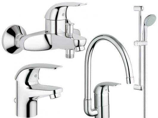 Комплект смесителей для ванны Grohe EuroEco 123242K