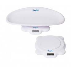Căntar electronic BabyOno 2 în 1 pentru copii cu greutatea până la 50 kg. White