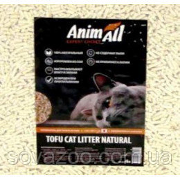 Наповнювач Animall Tofu Cat Litter Natural Енімал Тофу соєвий з натуральним ароматом 6л