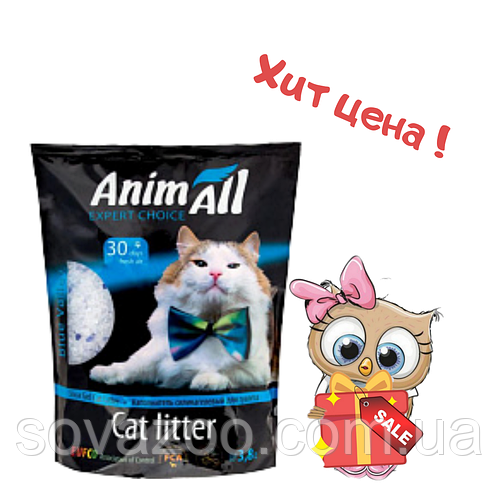 Наполнитель Animall Энимал силикагель "Голубой аквамарин" 7,6 л супер цена