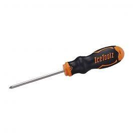Отвёртка крестовая PH1 Ice Toolz 28P1, намагниченная. Размер креста 1, длина стержня 100mm