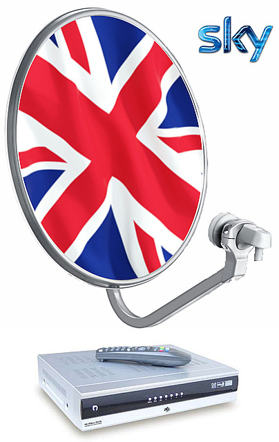 "SKY UK 80 каналов" комплект оборудования для спутникового ТВ