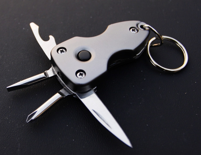 Мультитул брелок Key Ring 7 in 1 Black