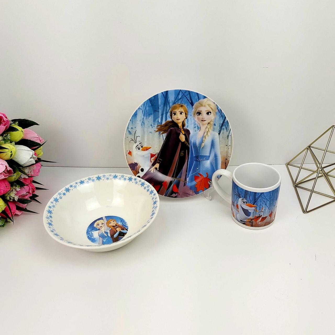 Керамический набор посуды Frozen
