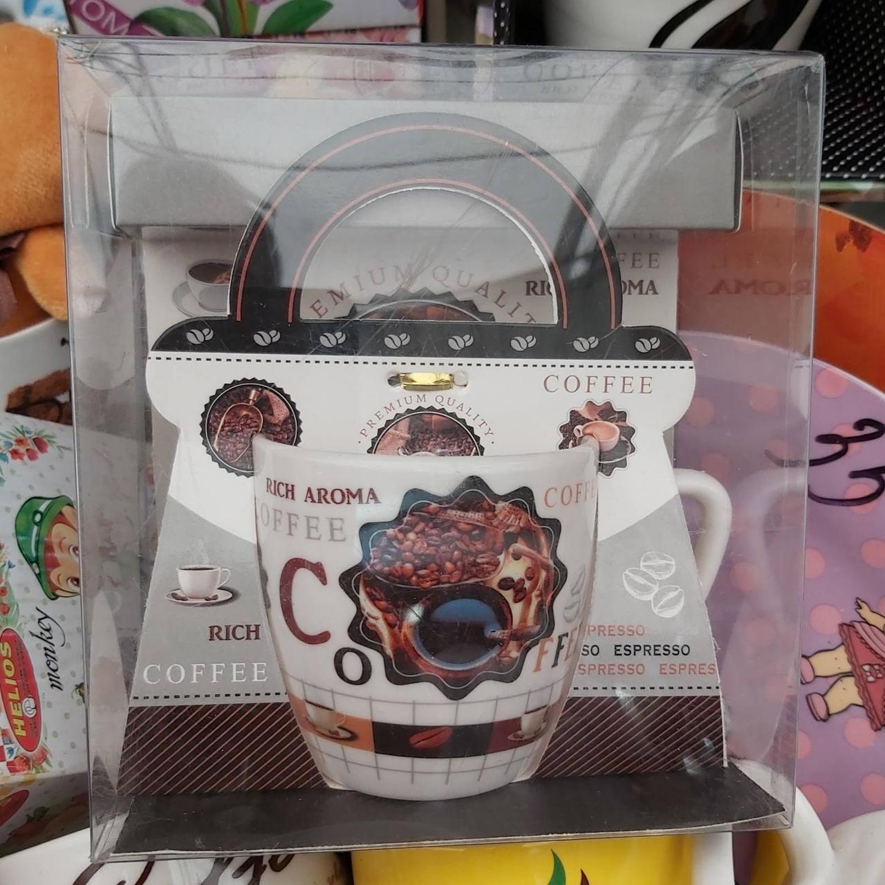Керамическая чашка в подарочной упаковке Coffe