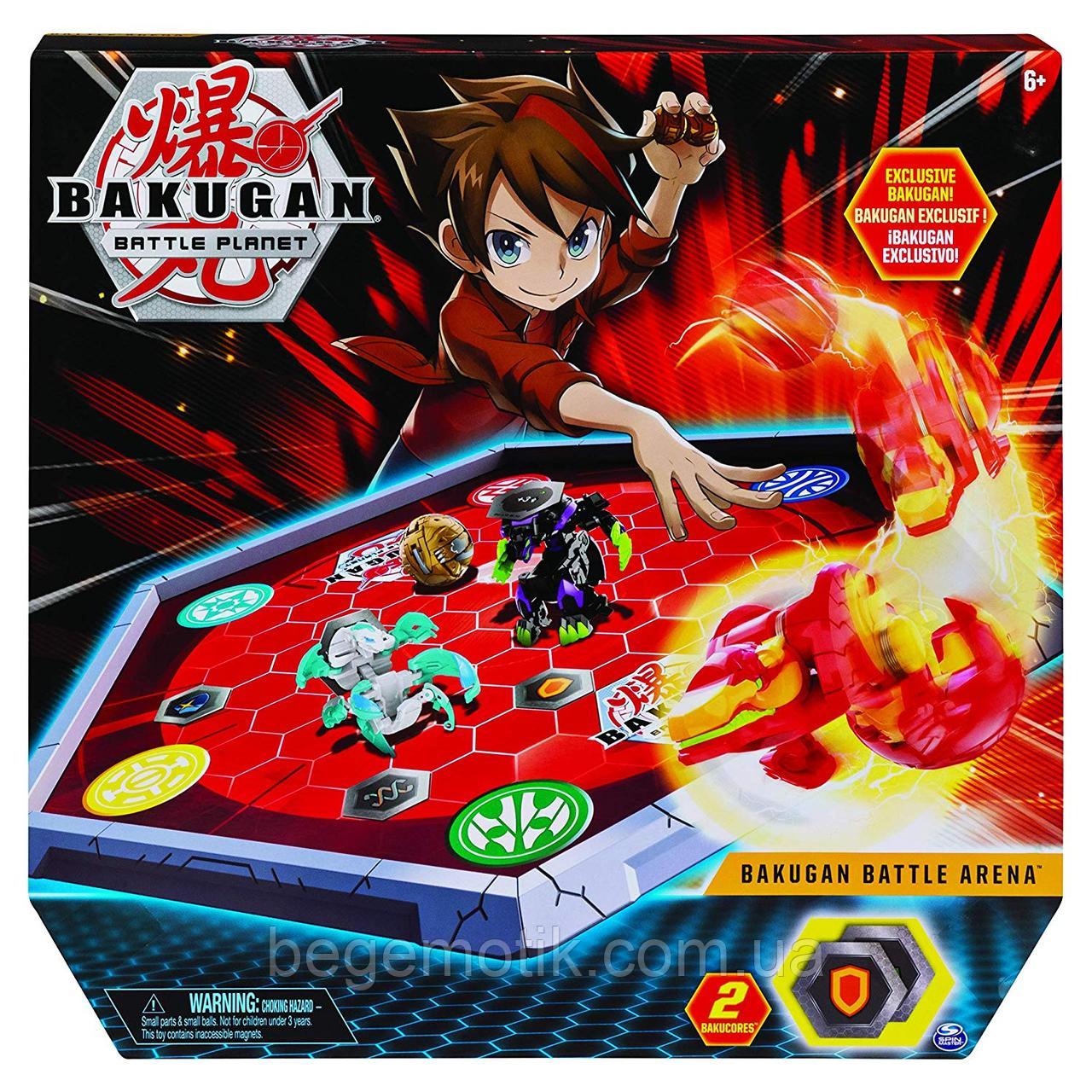 Настольная игра Bakugan Battle planet Боевая арена 5-го сезона и волчок Bakugan Battle SM64427