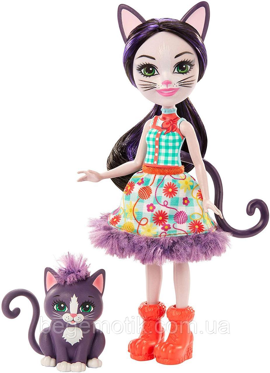 Кукла Энчантималс Кошечка Сиеста и Клаймбер Enchantimals Ciesta Cat Doll &amp; Climber Animal Friend GJX40