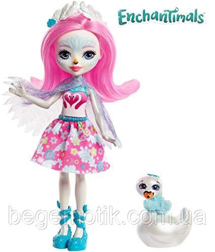 Кукла Энчантималс Лебедь Саффи и друг Пойз Enchantimals Saffi Swan Doll &amp; Poise FRH38