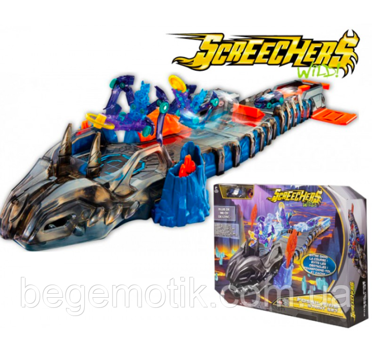 Игровой набор Скричерс Screechers Wild Fossil Fire Огненный дракон