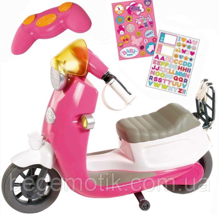 Скутер Мопед для куклы Беби Борн BABY BORN 824771 City RC Scooter, Pink