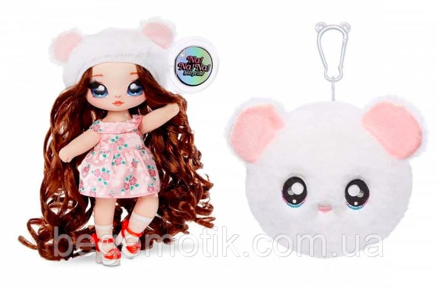 Мягкая Кукла На На На сюрприз Мышка Misha Mouse Na! Na! Na! Surprise 2-in-1 Fashion Doll &amp; Plush Pom MGA