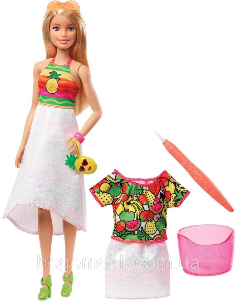 Кукла Барби Фруктовый сюрприз Крайола Barbie Crayola Rainbow Fruit Surprise GBK18 Блондинка