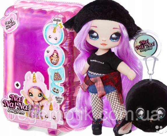 Мягкая Кукла На На На сюрприз Овечка Мина Муди Na! Na! Na! Surprise 2-in-1 Fashion Doll Minna Moody