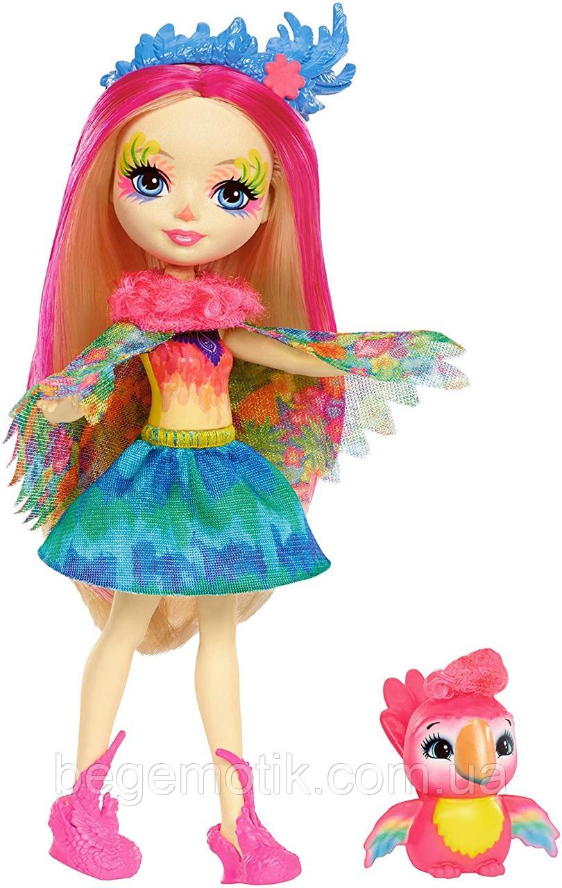 Кукла Энчантималс попугай Пикки и попугайчик Шинни Enchantimals Peeki Parrot Doll &amp; Sheeny