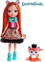 Кукла Энчантималс Тигренок Тензи и Тафт Tanzie Tiger Doll &amp; Tuft FRH39