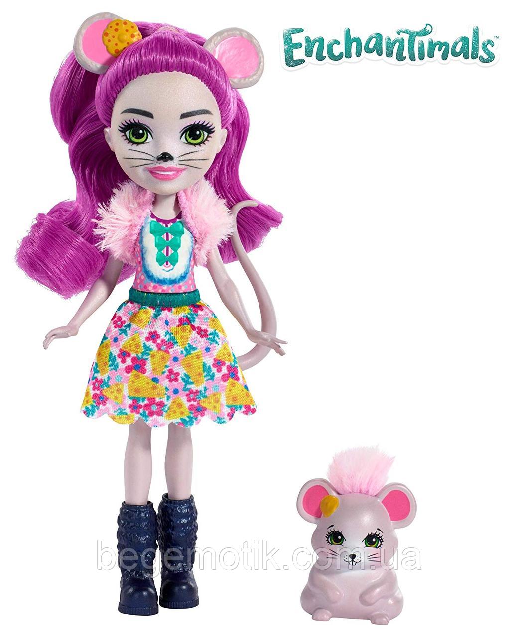 Кукла Энчантималс Мышь Майла и Питомец Фондю Enchantimals Mayla Mouse Doll &amp; Fondue Figure (FXM76)
