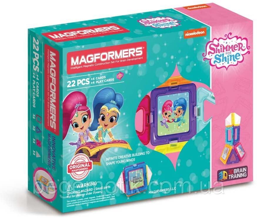 Магнитный конструктор Магформерс Шиммер и Шайн MAGFORMERS Shimmer and Shine Set 22 детали