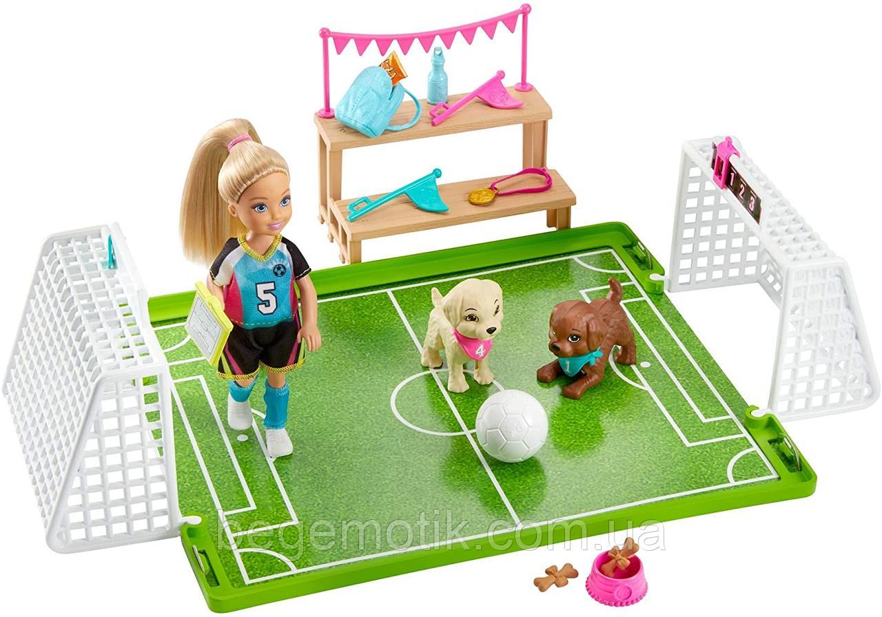 Barbie Барби Игровой набор Челси Футбол GHK37 Футбольная команда Челси Chelsea Football Playset