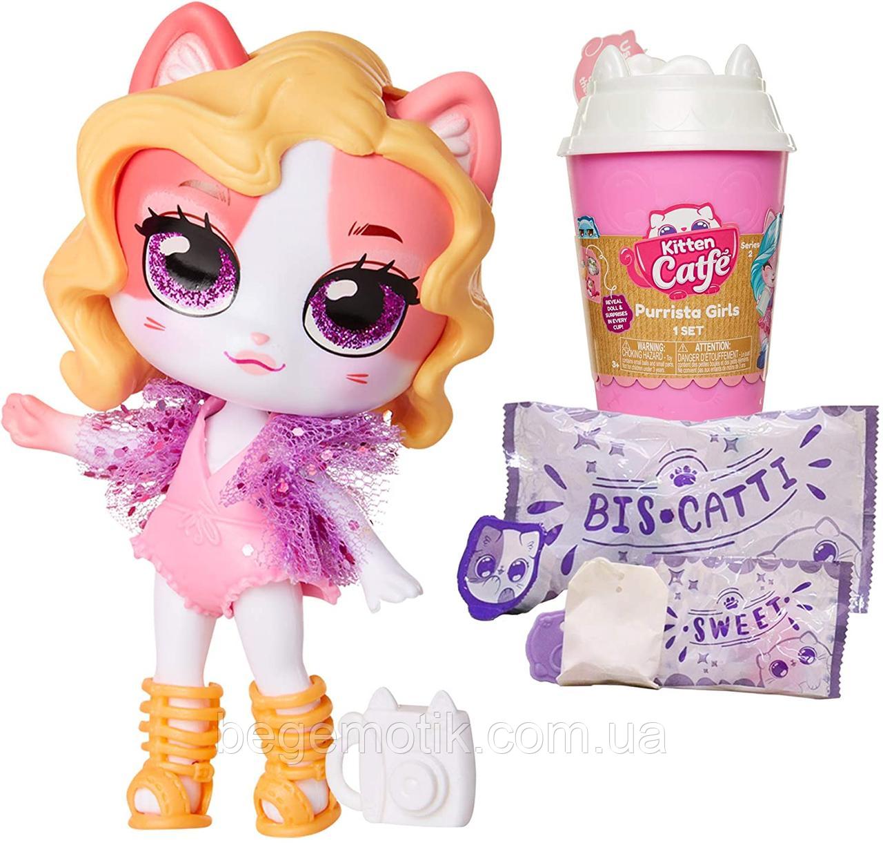 Kitten Catfe Игрушка сюрприз Кошка с аксессуарами серия 2 Purrista Girls Doll Figures Series 2