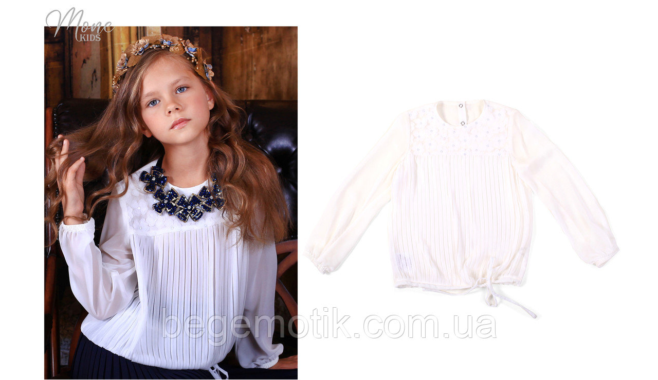 MONE kids Блузка школьная для девочки рост 134