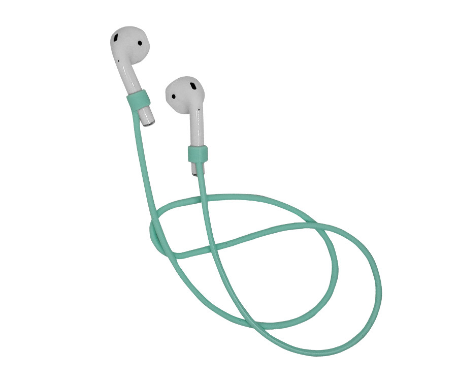 Силиконовый шнурок для airpods Мятный