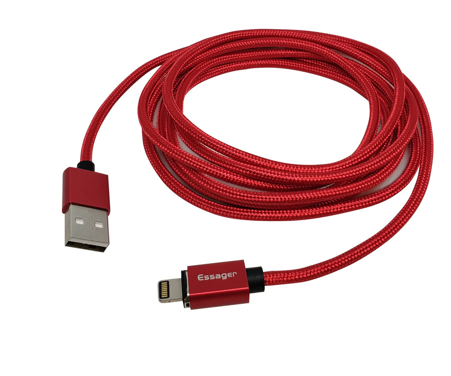 Магнитный кабель lightning FEL3.0, Essager 2 м, красный