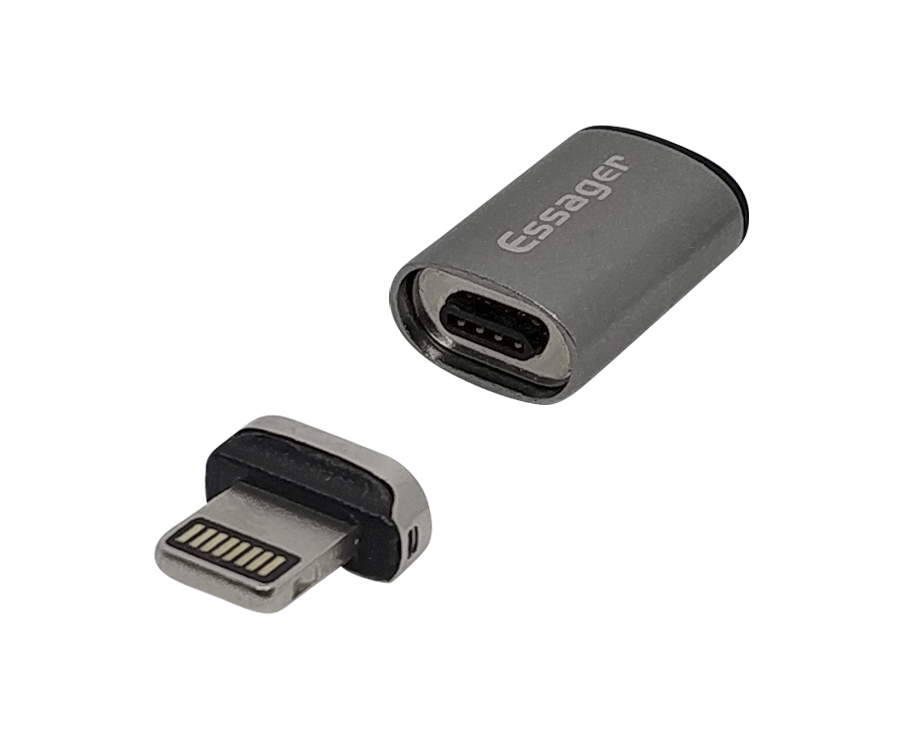 Магнитный переходник Essager micro-usb с магнитным коннектором Lightning