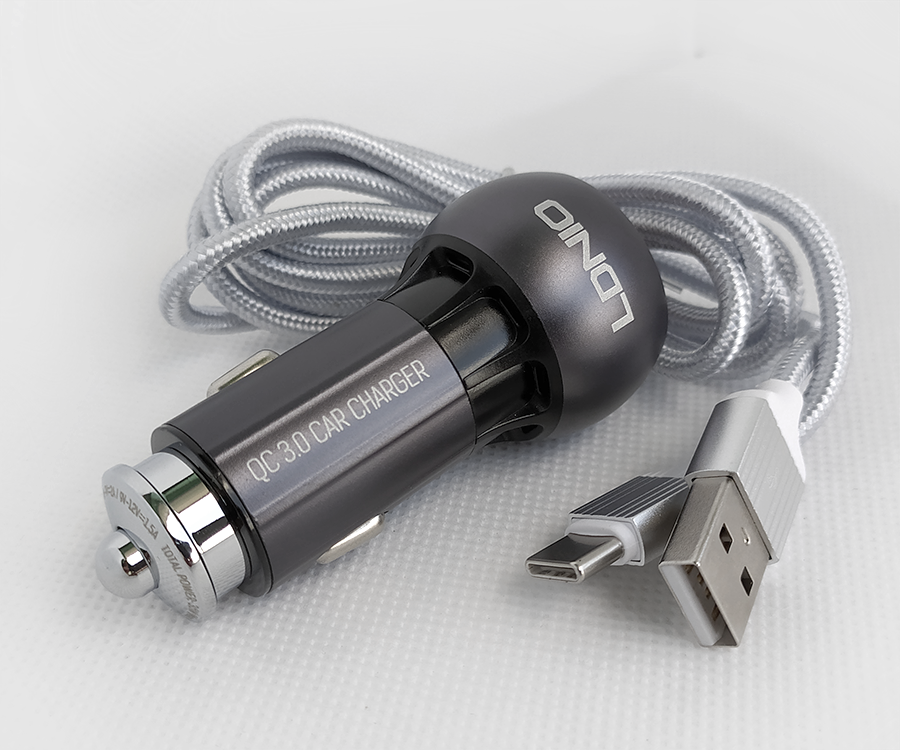 АЗУ LDNIO C503Q, Quick Charge 3.0, 2usb, 36W (с кабелем type-C)