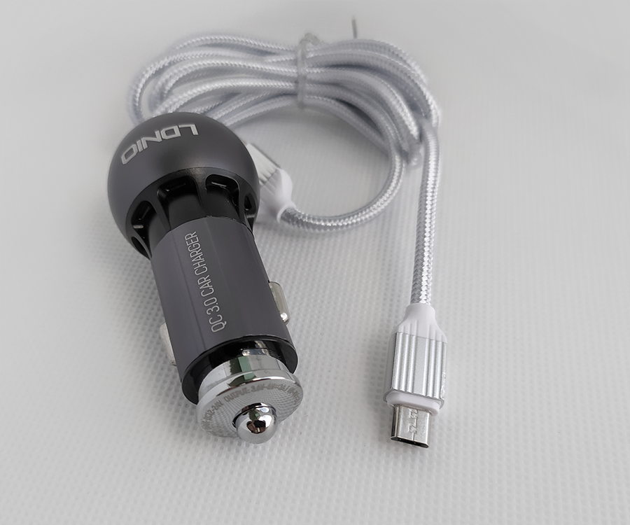 АЗУ LDNIO C503Q, Quick Charge 3.0, 2usb, 36W (с кабелем micro-usb)
