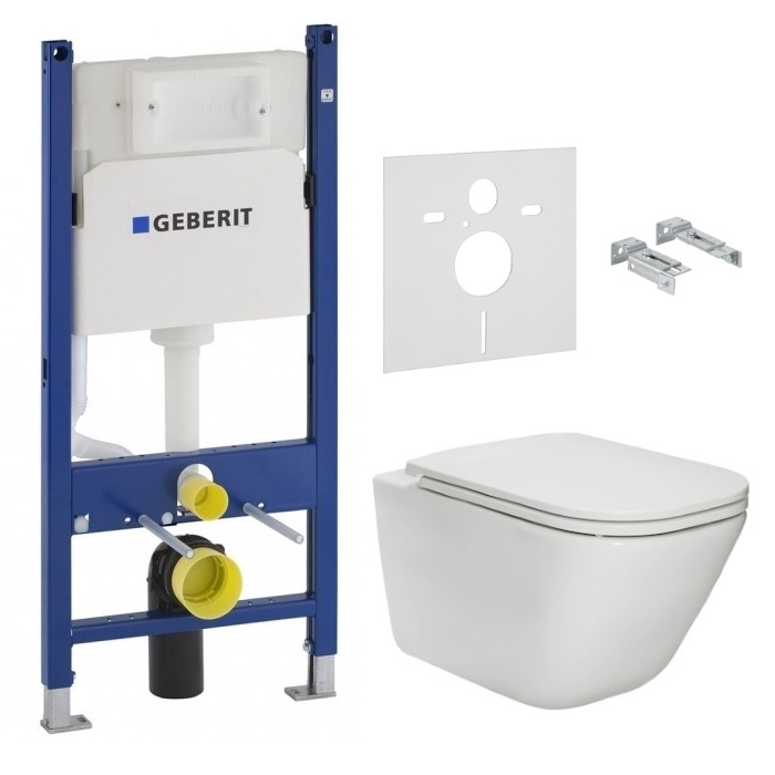 Подвесной унитаз ROCA GAP Rimless + инсталяция Geberit Duofix