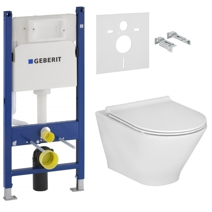 Подвесной унитаз ROCA GAP ROUND Rimless + инсталяция Geberit Duofix