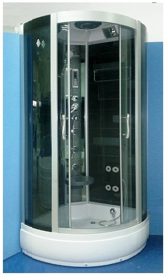 Гидромассажный бокс BADICO SAN 384S N 90х90х215 с мелким поддоном