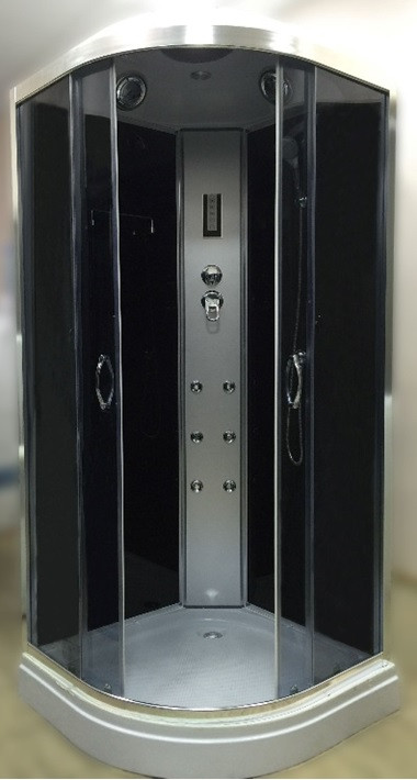 Гидромассажный бокс Atlantis AKL 50P-T GR 90x90 с низким поддоном