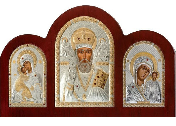 Складень триптих со Святым Николайем