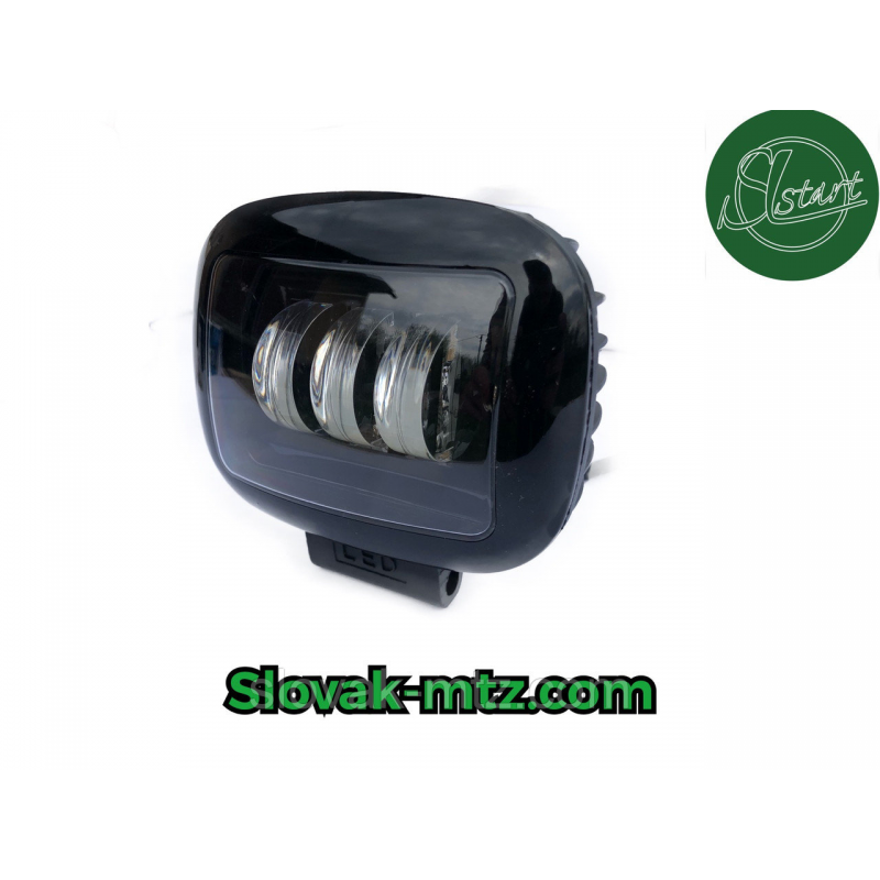 Дополнительная светодиодная LED фара 30Вт Квадратная (Black)