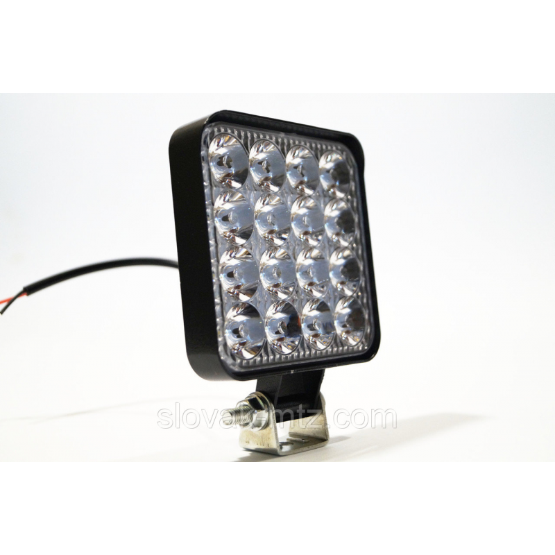 Фара LED квадратная 48W 6000K (16 диодв) (8.5см х 8.5см х 1.5см) Mini