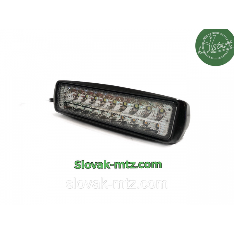 Светодиодная LED фара 36Вт (светодиоды 2w x18шт + з поворотником) Широкий луч