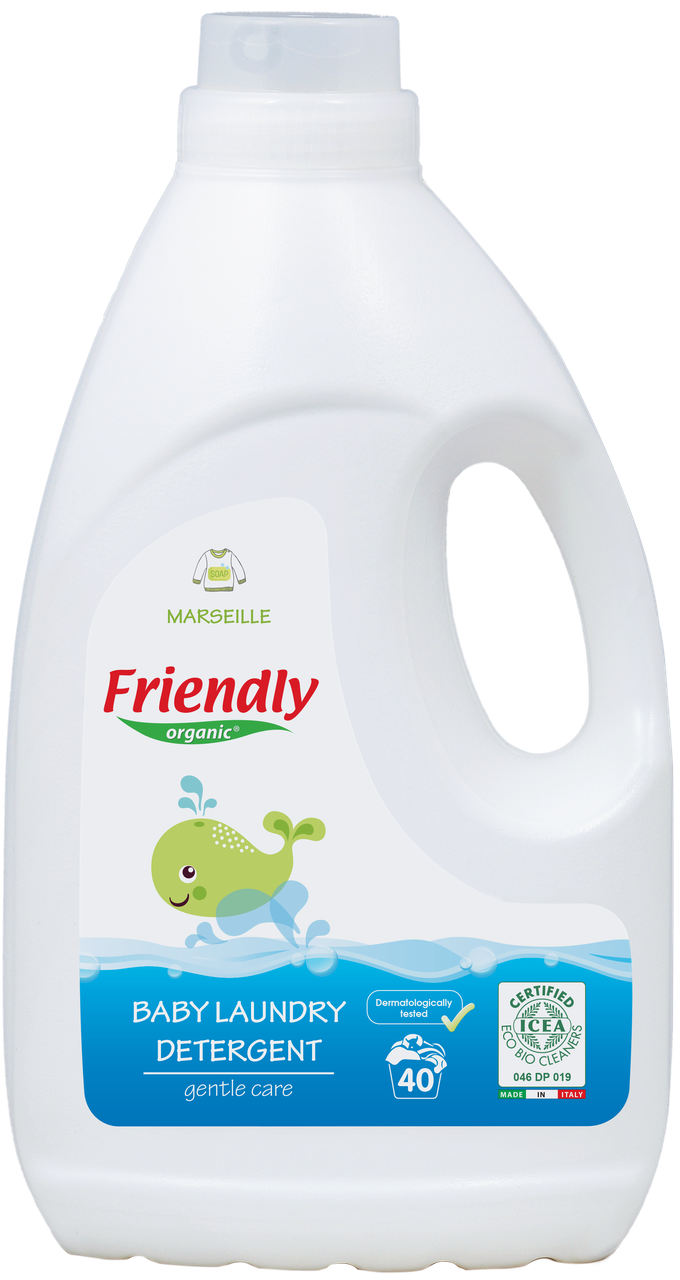 Органический жидкий стиральный порошок Friendly organic марсельское мыло 2000 мл (40 стирок)