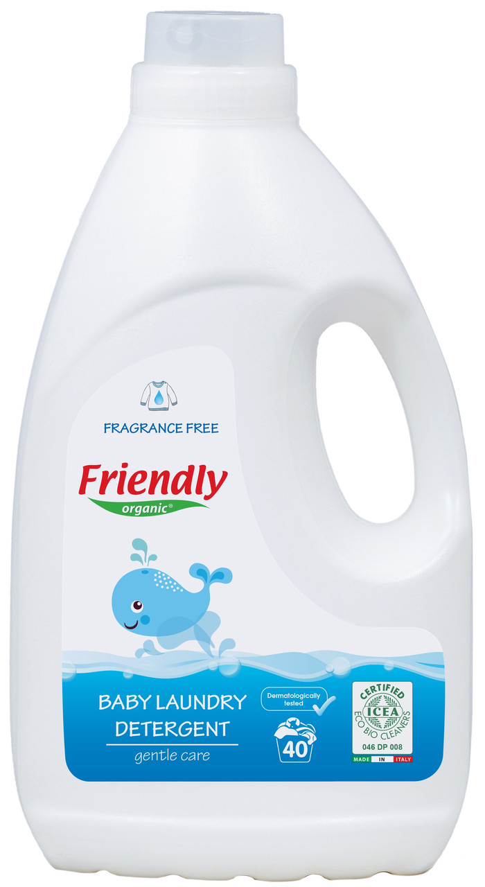 Органический жидкий стиральный порошок Friendly organic без запаха 2000 мл (40 стирок)