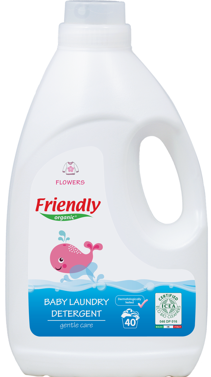 Органический жидкий стиральный порошок Friendly organic цветы 2000 мл (40 стирок)