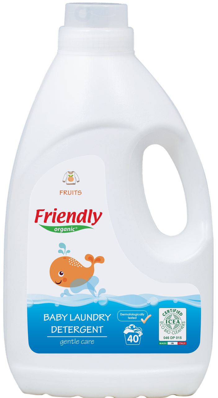Органический жидкий стиральный порошок Friendly organic фрукты 2000 мл (40 стирок)