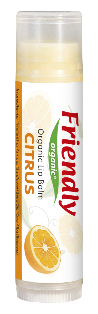 Органический бальзам для губ Friendly organic цитрус 4,25 гр