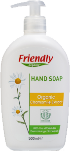 Органическое жидкое мыло для рук Friendly organic с экстрактом ромашки 500 мл