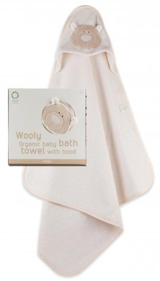 Полотенце из органического хлопка Мишка Wooly organic 75 x 75 см